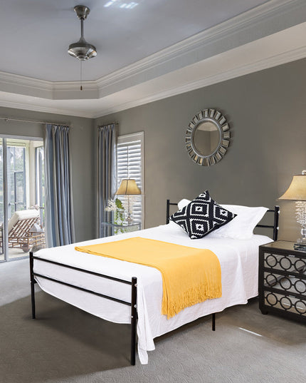 Giantex Platform Bed with Headboard and Footboard