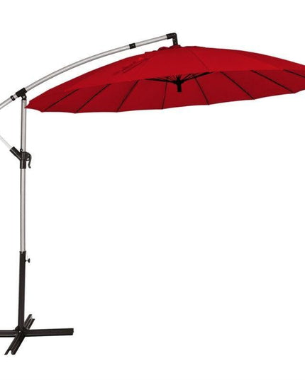 10FT Patio Offset Umbrella, Cantilever Outdoor Umbrella with Easy Tilt Adjustment - Giantexus