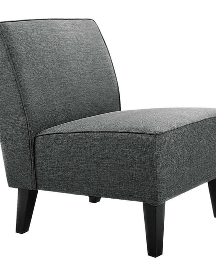 Thick Armless Accent Chair, Fabric Upholstered Slipper Chair - Giantexus
