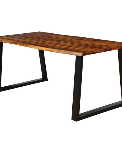 Rectangular Acacia Wood Dining Table Rustic Indoor &Outdoor Furniture - Giantexus