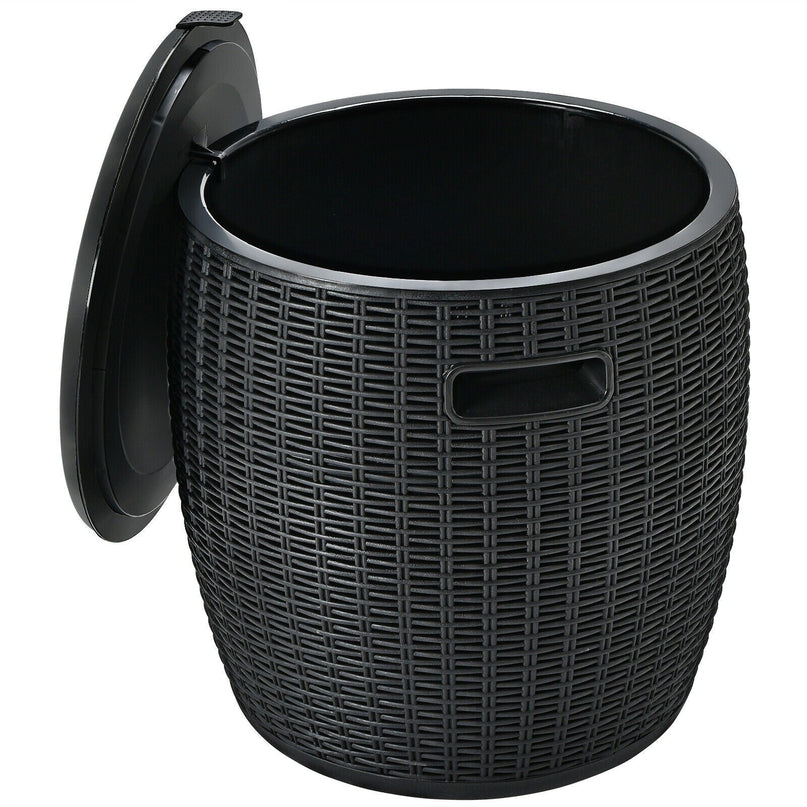 Giantex 12 Gallon Ice Cooler, Wicker Round Ice Chest