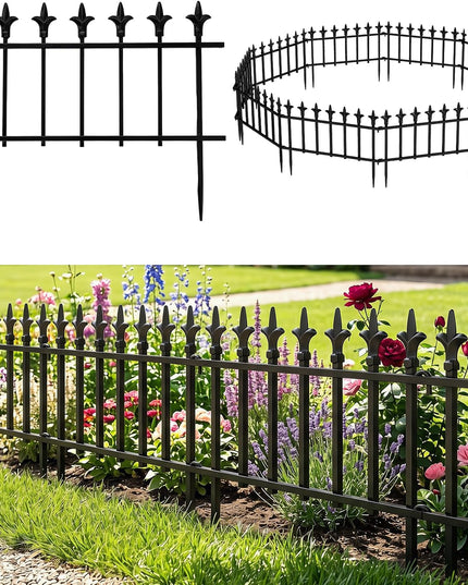 Giantex 5/10 Panels Decorative Metal Garden Fence