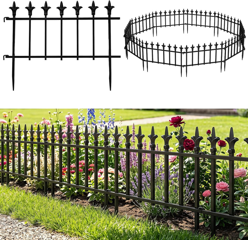Giantex 5/10 Panels Decorative Metal Garden Fence