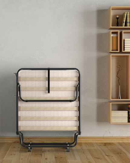 Folding Bed with Mattress Rollaway Guest Bed