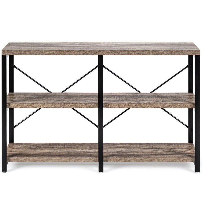 3-Tier Console Table Sofa Side Table, Entryway Foyer Table - Giantexus