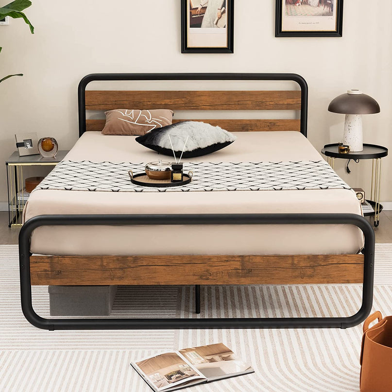 Full Size Metal Bed Frame, Platform Bed - Giantex
