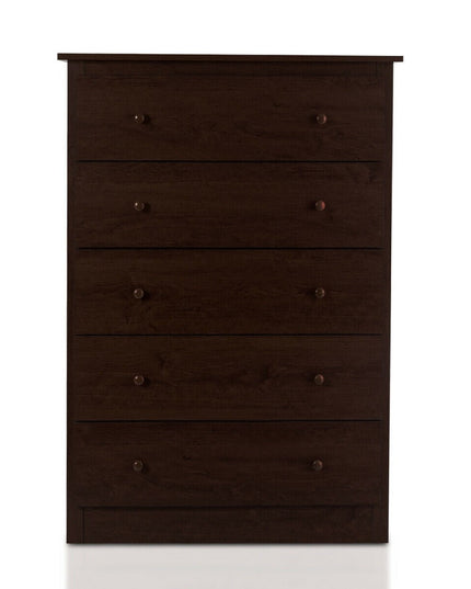 Giantex 5 Drawer Chest, Storage Dresser, Wooden Clothes Organizer
