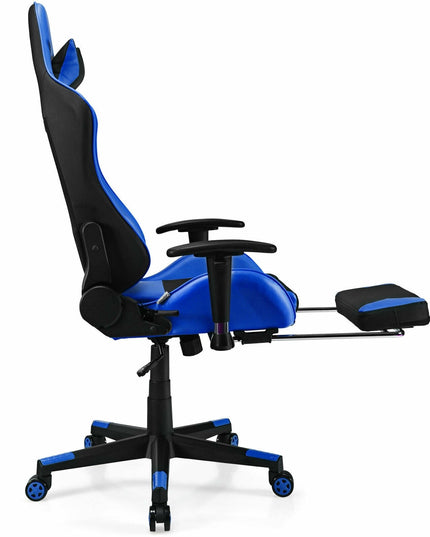 Massage Gaming Chair, Adjustable High Back with Health Massager Lumbar Support
