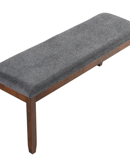 Giantex Dining Room Bench, Wood Kitchen Table Bench with Upholstered, 47.5 x 15.5 x 19.5 Inches Ottoman Bench