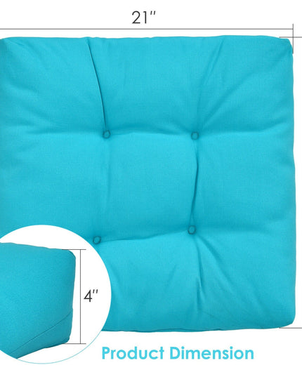 Giantex 2/4/6 Pack Tufted Patio Cushions 4 Inch Thick Outdoor Chair Pads