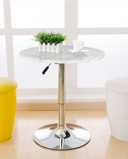 Round Pub Table Height Adjustable, 360 Swivel Cocktail Pub Table