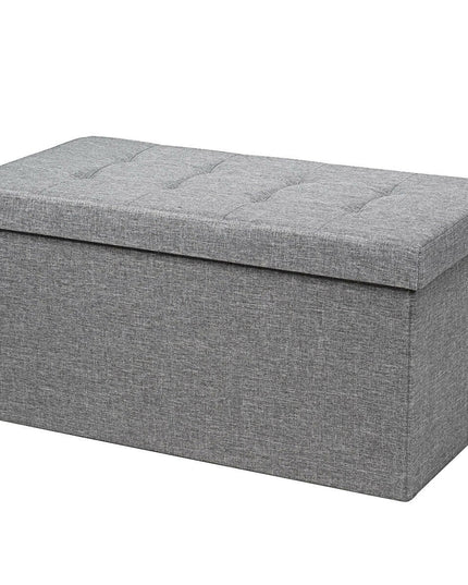 Storage Ottoman Footrest 31.5 Inch Fold-able Toy Organizers