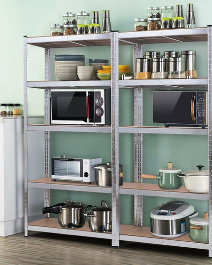 2 Pcs 5-Tier Storage Shelves, Garage Shelving Units - Giantexus