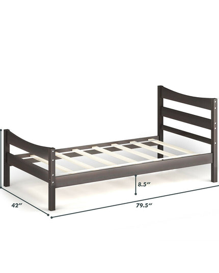 Available Under-bed Storage Twin Size Foundation Slat Support Platform Bed Frame