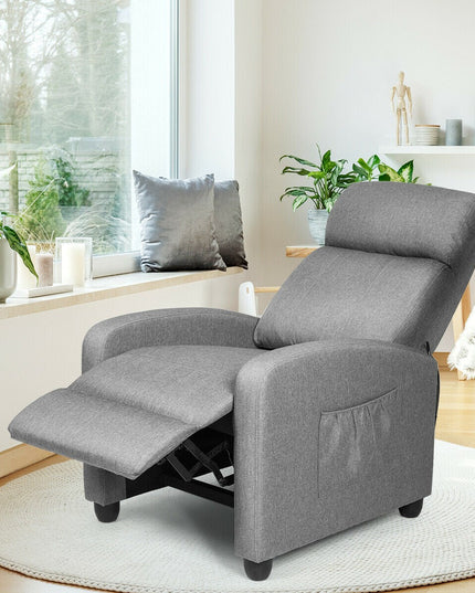 Giantex Recliner Chair for Living Room, Recliner Sofa Wingback Chair w/Massage Function