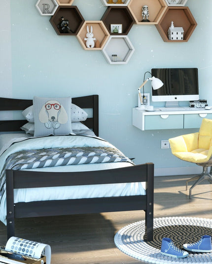 Available Under-bed Storage Twin Size Foundation Slat Support Platform Bed Frame