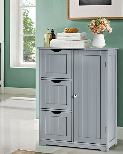 Bathroom Floor Cabinet, Wooden Storage Cabinet - Giantexus
