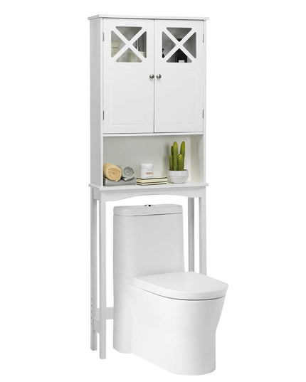 Over-The-Toilet Bathroom Space Saver with Adjustable Shelf
