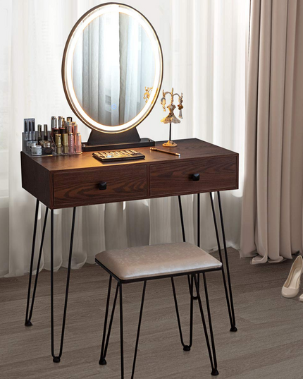 CHARMAID | Vanity Set with Lighted Mirror - Giantexus