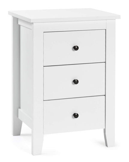 Giantex Nightstand W/ 3 Drawers Large Storage Space, Solid Structure and Stable Frame (1)