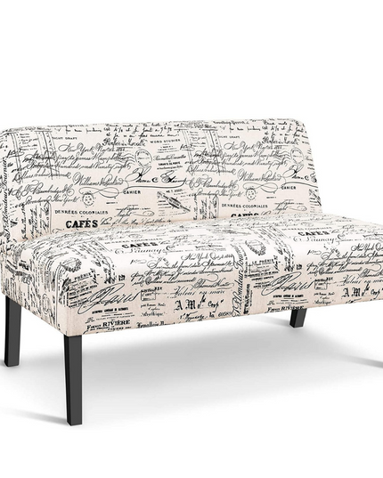 Armless Loveseat Sofa Modern Sofa Chair - Giantexus