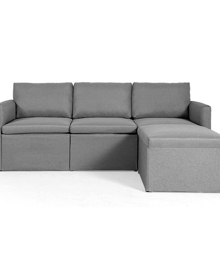 Convertible Sectional Sofa Couch, Modern L-Shaped Sectional Couch 3-Seat Sofa
