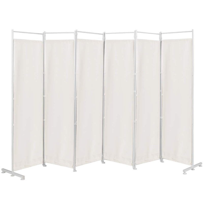 Giantex 6 Panel Room Divider, 6 Ft Folding Screen with Steel Support Base