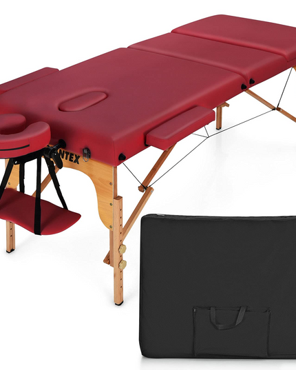 Giantex 84inch Folding Massage Table Spa Bed, 3 Folding Mode