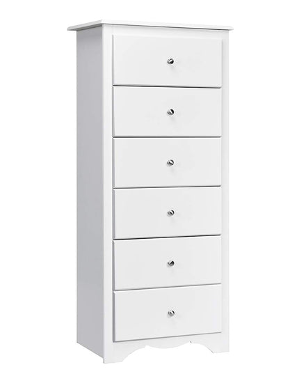6 Drawer Chest Wooden Dresser Clothes Organizer Bedroom
