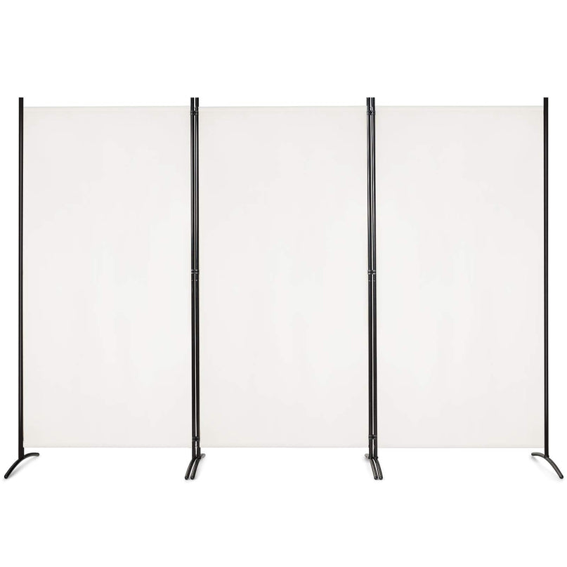 Giantex 6 Ft 3 Panel Room Divider, Folding Portable Privacy Screen w/ Durable Hinges Steel Base