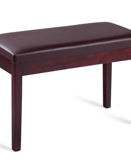 Giantex Piano Bench W/Padded Cushion and Music Storage, Comfortable Double Duet Seat
