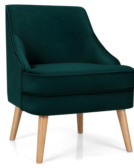 Giantex Mid Century Single Sofa Chair w/Rubber Wood Legs