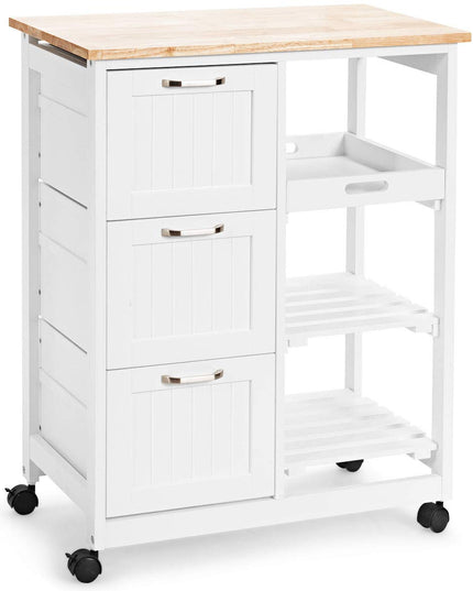 Giantex Kitchen Island Cart, Home Bar Serving Cart