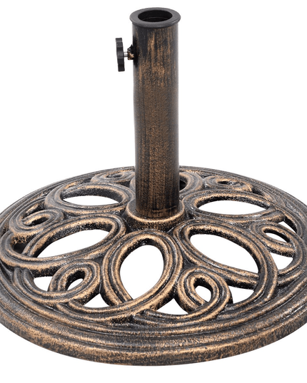 Giantex 18" Round Umbrella Base Stand Cast Iron, 24 lbs - Giantexus