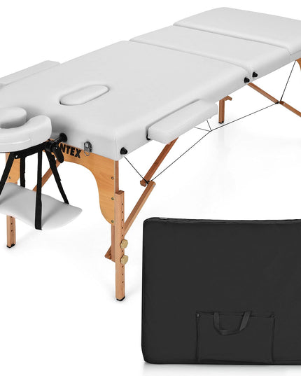 Giantex 84inch Folding Massage Table Spa Bed, 3 Folding Mode