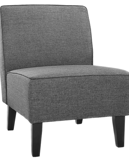 Thick Armless Accent Chair, Fabric Upholstered Slipper Chair - Giantexus