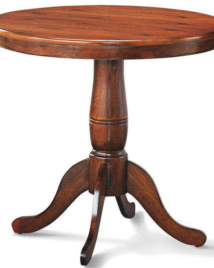 Table 30" Wooden Round Pub Pedestal Side Table (30 Inch) - Giantexus