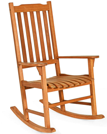 Porch Rocking Chair, Solid Wood Rocker
