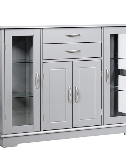 Giantex Sideboard Buffet Server Storage Cabinet W/ 2 Drawers