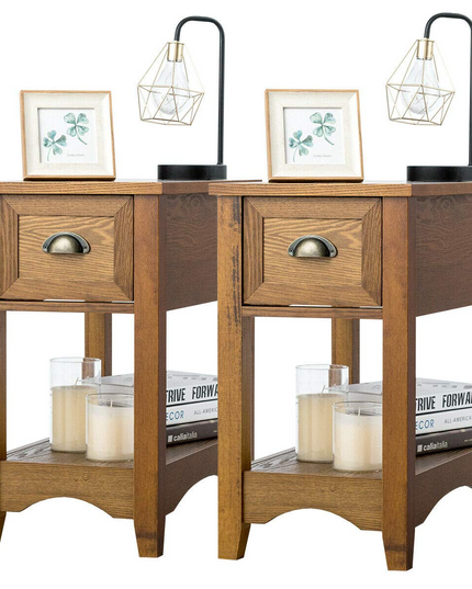 Chair Side End Table with Drawer