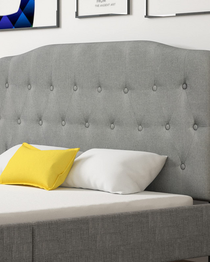 Giantex Upholstered Headboard, Button Tufted Headboard, Queen Size