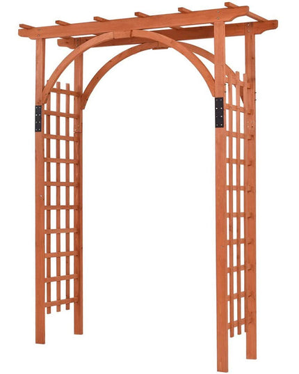 Giantex 85in Wood Arbor Wedding Arch Garden Trellis Pergola Arbor