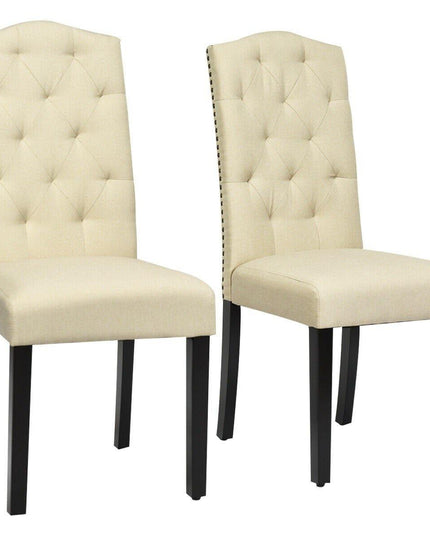 Giantex Parsons Chairs, Uphostered Kitchen Dining Chairs w/Wood Legs