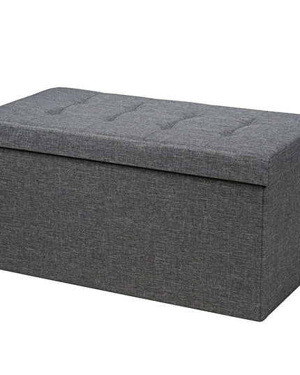 Storage Ottoman Footrest 31.5 Inch Fold-able Toy Organizers
