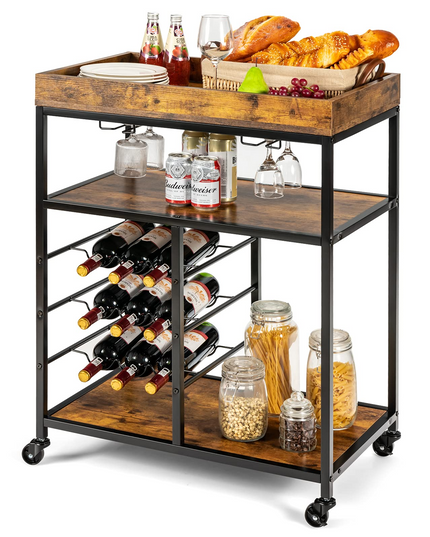 Giantex Island Cart, Rolling Kitchen Trolley