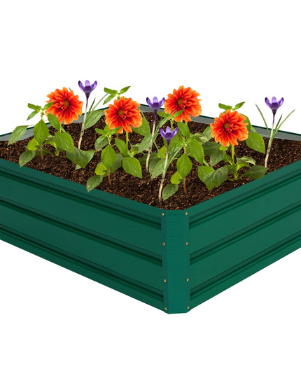 Dark Green Patio Raised Garden Bed (40" L x 32" W x 12" H)