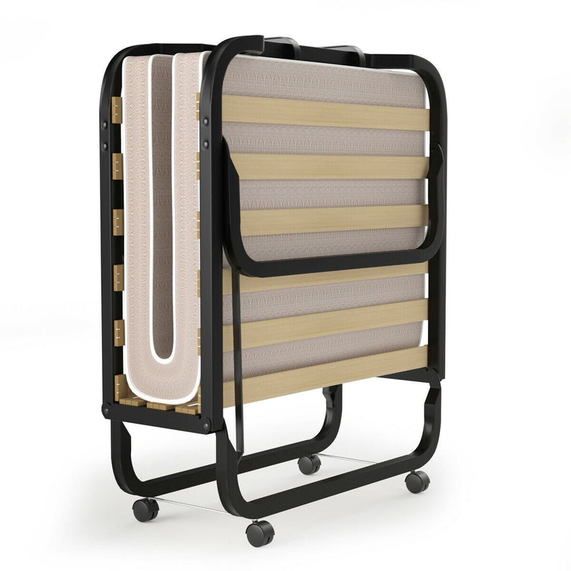 Rollaway Folding Bed with 4 Inch Mattress