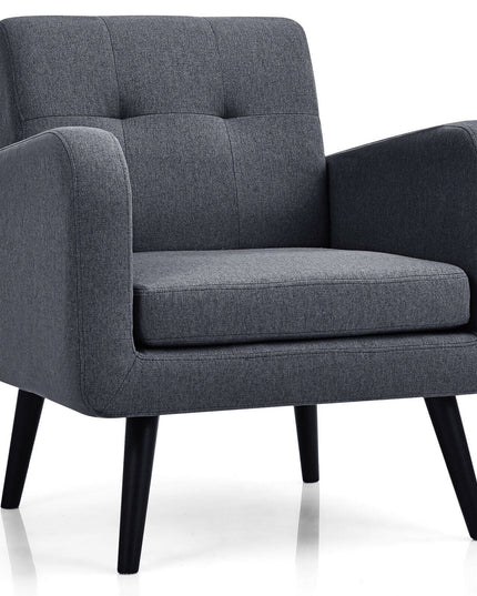 Giantex Set of 2 Modern Upholstered Accent Chairs