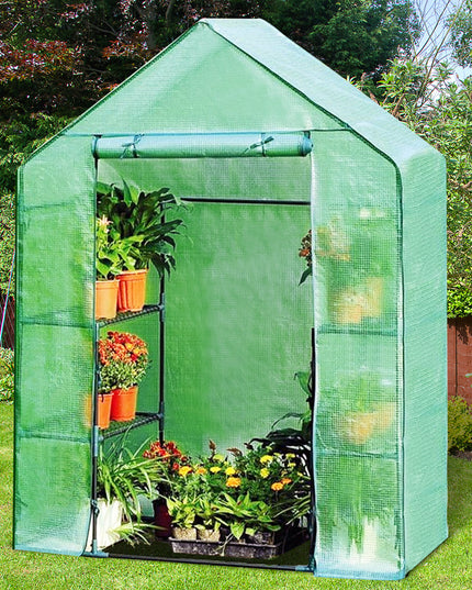 Greenhouse Outdoor Large Walk-in Plant Green house for Plants (Green)