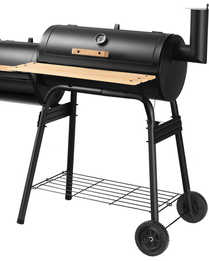Giantex BBQ Grill Charcoal Barbecue Grill Outdoor Pit Patio Backyard Home Meat Cooker Smoker with Offset Smoker